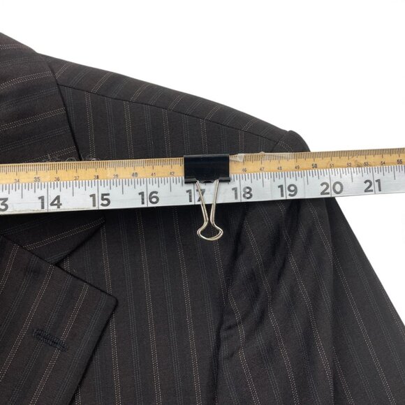 Hugo Boss Gable Vegas Virgin Wool Brown Blazer Sport Coat Jacket Men's 42R - Picture 6 of 11